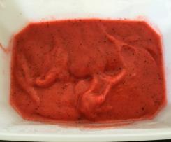 Erdbeer-Minze-Sorbet