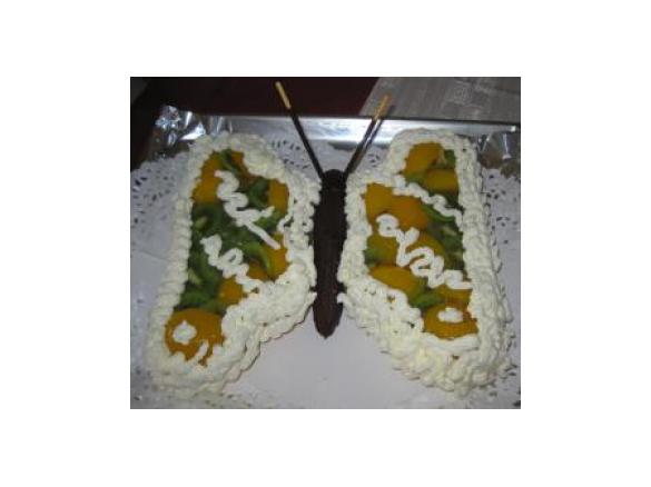 Schmetterlings-Obsttorte
