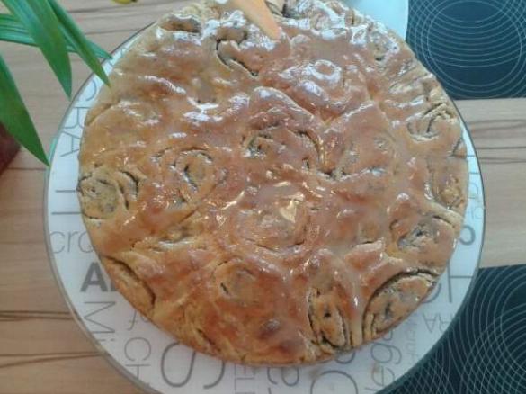 Nussschneckenkuchen (vegan)