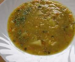 Linsen-Zucchini-Kartoffelsuppe