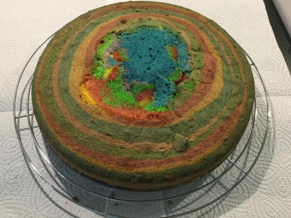 Regenbogenkuchen für den Kindergeburtstag