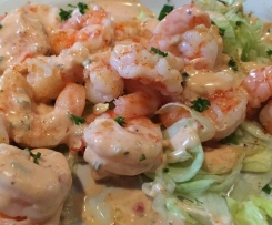 Shrimps mit Remouladensoße
