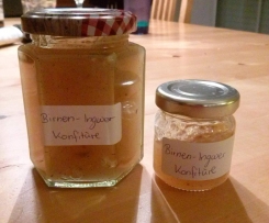 Birnenkonfitüre mit Vanille und Ingwer
