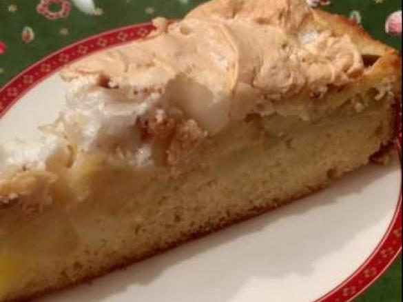 Apfelkuchen mit Mandelbaiser