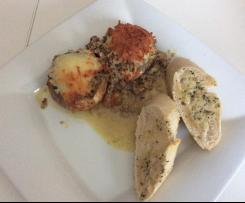 Gefüllte Riesenchampignons