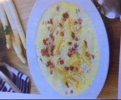 Variation Spargelsuppe (Verwendung von Spargelschalen/Spargelenden)