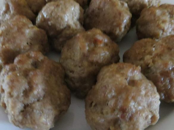 Variation von Hackbällchen nach meiner Art/mit Knoblauch