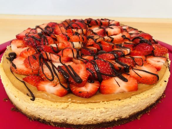 Erdbeer Karamell Cheesecake