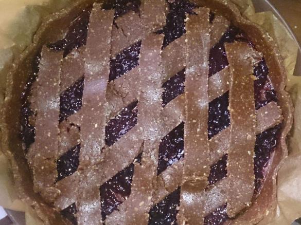 Variation von Linzertorte OHNE NÜSSE 