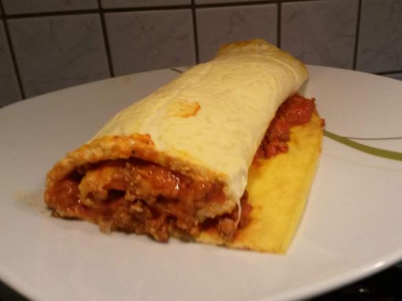 Hackfleisch Rolle / Low Carb gerollte Lasagne