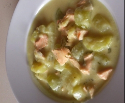 Zucchinitopf mit Lachs LliD