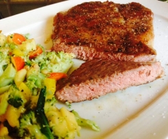Steak vom Rind sous vide