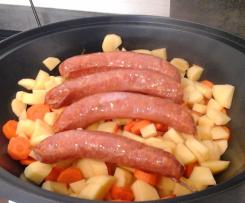 Möhreneintopf mit Mettenden