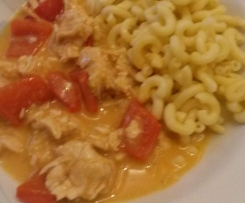 Curry Geschnetzeltes mit Paprika