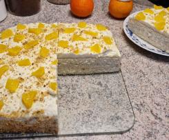 Haselnusstörtchen mit Apfelsinen