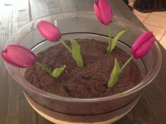 Meine Variation von Blumenerde mit Pfirsichquark