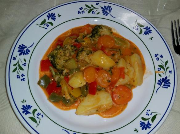 Variation Buntes Gemüseragout