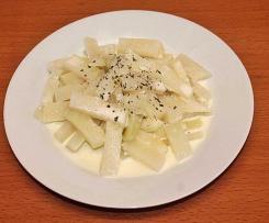 Kohlrabi mit Käsesauce