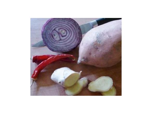 Exotische Süßkartoffel Suppe