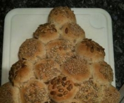 Brötchen Weihnachtsbaum
