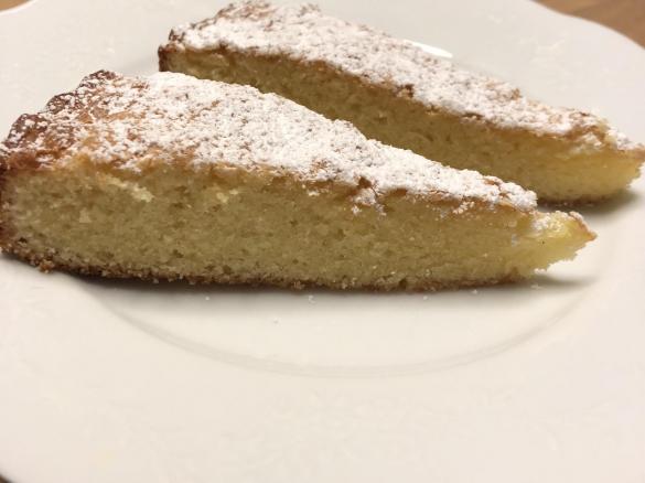 Schnelle Tarte mit weißer Schokolade