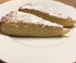 Schnelle Tarte mit weißer Schokolade