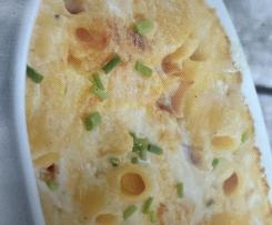 Nudel-Schinken-Gratin