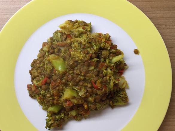 Linsencurry mit Gemüse