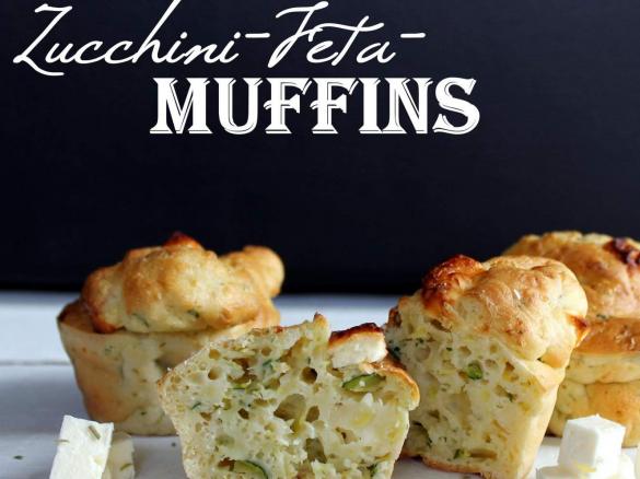 Zucchini-Feta-Muffins