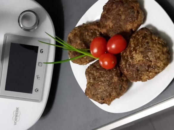 Hackfleisch-Pilz-Bratlinge