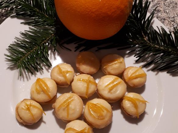 Orangenknöpfe Plätzchen