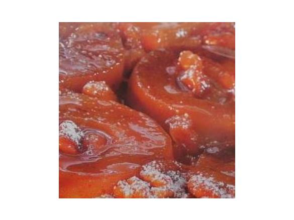 Apfeltorte, umgedreht