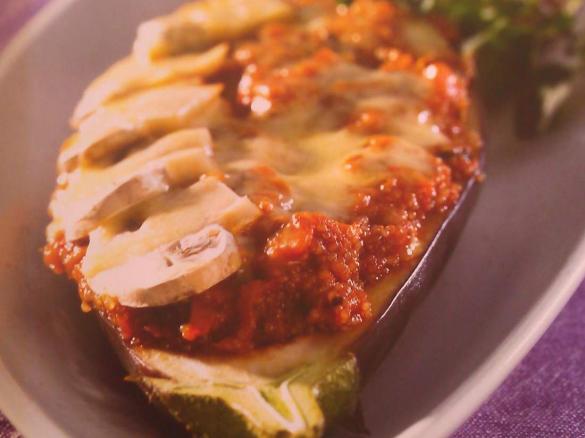 Auberginen mit Amaranthfüllung