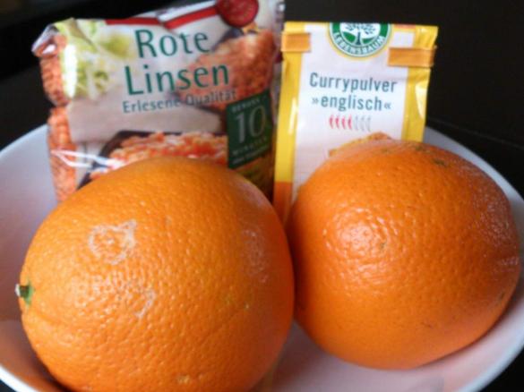 Fruchtige Linsen-Curry-Suppe