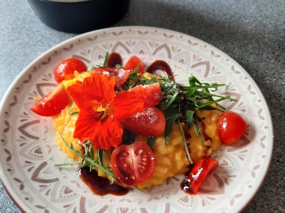 Variation Kürbisrisotto