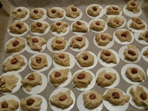 Haselnuss- Makronen, ohne Ei, Plätzchen