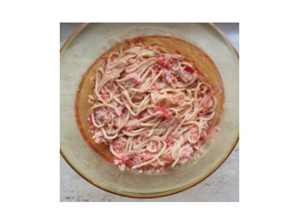 Spaghettisalat mit Thunfisch