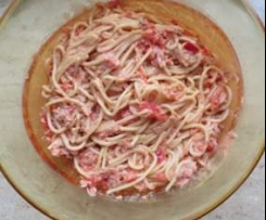 Spaghettisalat mit Thunfisch
