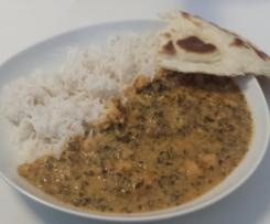 Indisches Kichererbsen-Spinat-Curry