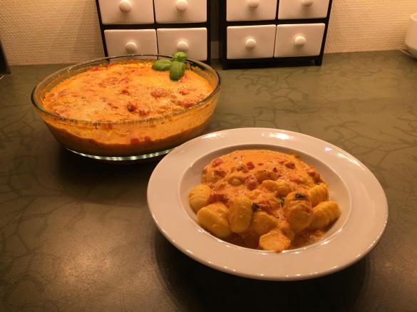 Überbackene Gnocchi