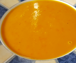 Kürbissuppe ohne Karotten, Kartoffeln und Cocos