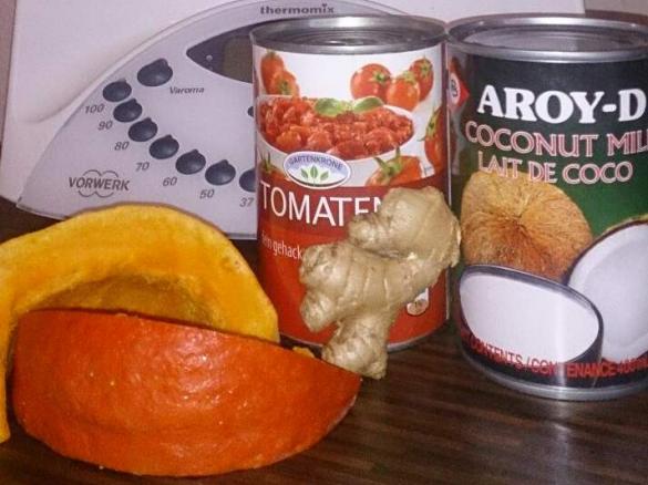 Kürbissuppe mit Ingwer