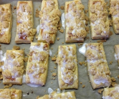 Prasselkuchen mit selbstgemachten Blätterteig