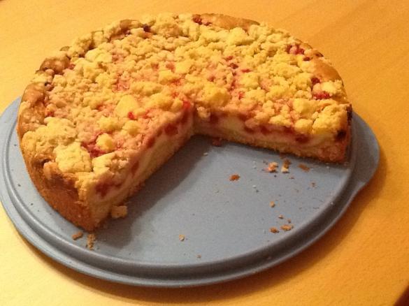 Variation Johannisbeer Quark Streuselkuchen