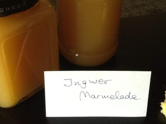 INGWER MARMELADE MIT SEKT;)