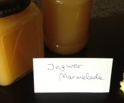 INGWER MARMELADE MIT SEKT;)