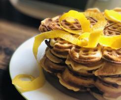 Zitronen Waffeln
