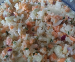 Rettichsalat mit Karotten und Gurke