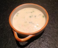 Variation von Kartoffelsuppe