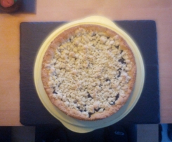 Heidelbeertorte mit Streuseln